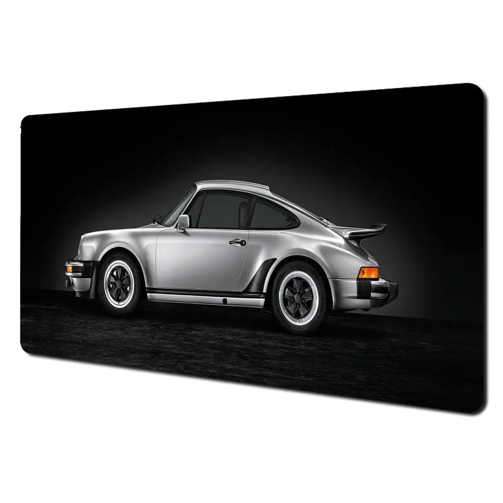 Großes Gaming-Mauspad im Sportwagen-Design – Motiv Porsche 911, rutschfest & stylisch für PC, Laptop & Gaming-Setup