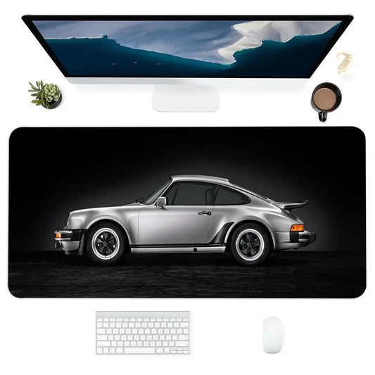 Großes Gaming-Mauspad im Sportwagen-Design – Motiv Porsche 911, rutschfest & stylisch für PC, Laptop & Gaming-Setup