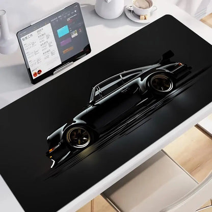 Großes Gaming-Mauspad im Sportwagen-Design – Motiv Porsche 911, rutschfest & stylisch für PC, Laptop & Gaming-Setup